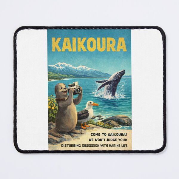 Item preview, Kaikoura New Zealand Pacific Ocean Coast Beneath the Kaikoura Ranges with Kaikoura Peninsula Marine Wildlife designed and sold by Places On Earth.
