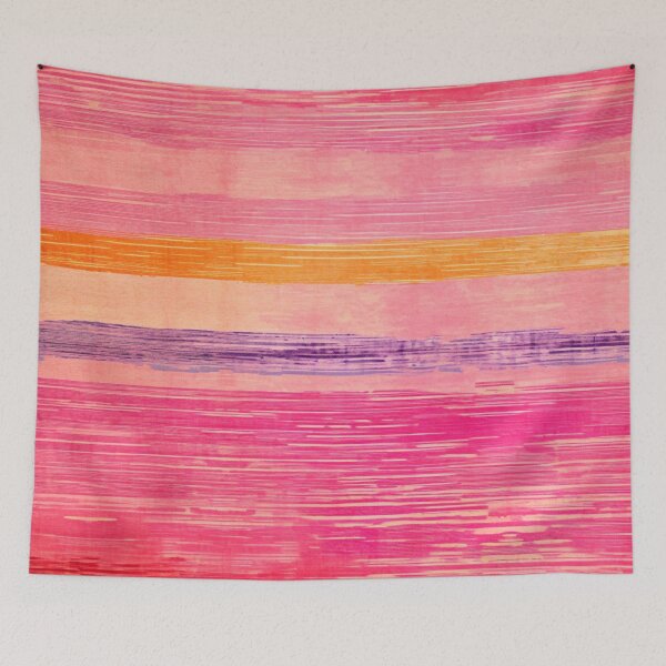 Item preview, Moroccan Carpet with Pink Striped Pattern designed and sold by GrinGalore.