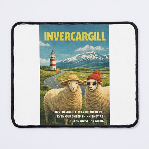 Item preview, Invercargill Southland New Zealand Southern City Landscape with Southland Plains and South Island Coast designed and sold by Places On Earth.