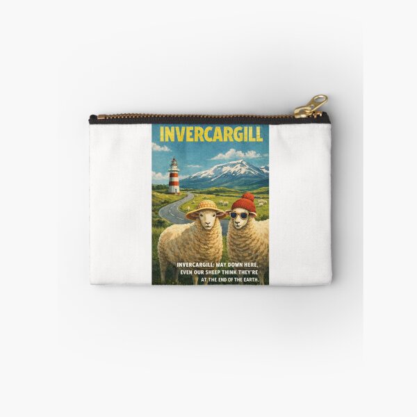 Item preview, Invercargill Southland New Zealand Southern City Landscape with Southland Plains and South Island Coast designed and sold by Places On Earth.