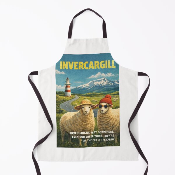 Item preview, Invercargill Southland New Zealand Southern City Landscape with Southland Plains and South Island Coast designed and sold by Places On Earth.