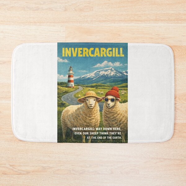 Item preview, Invercargill Southland New Zealand Southern City Landscape with Southland Plains and South Island Coast designed and sold by Places On Earth.