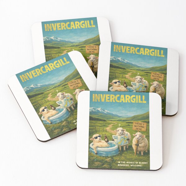 Item preview, Invercargill New Zealand Southland Plains and Southern Coast Near Bluff Harbour and Stewart Island Gateway designed and sold by Places On Earth.