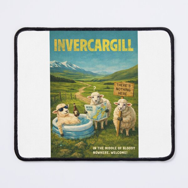 Item preview, Invercargill New Zealand Southland Plains and Southern Coast Near Bluff Harbour and Stewart Island Gateway designed and sold by Places On Earth.