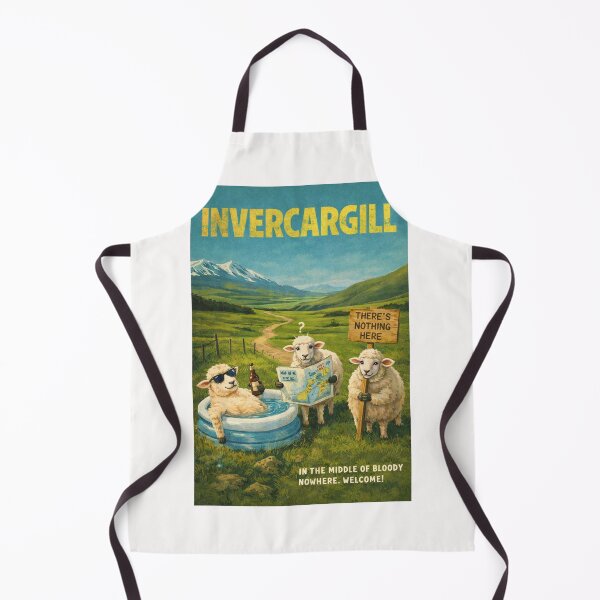 Item preview, Invercargill New Zealand Southland Plains and Southern Coast Near Bluff Harbour and Stewart Island Gateway designed and sold by Places On Earth.