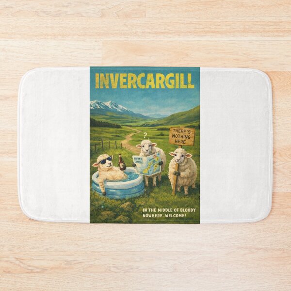 Item preview, Invercargill New Zealand Southland Plains and Southern Coast Near Bluff Harbour and Stewart Island Gateway designed and sold by Places On Earth.