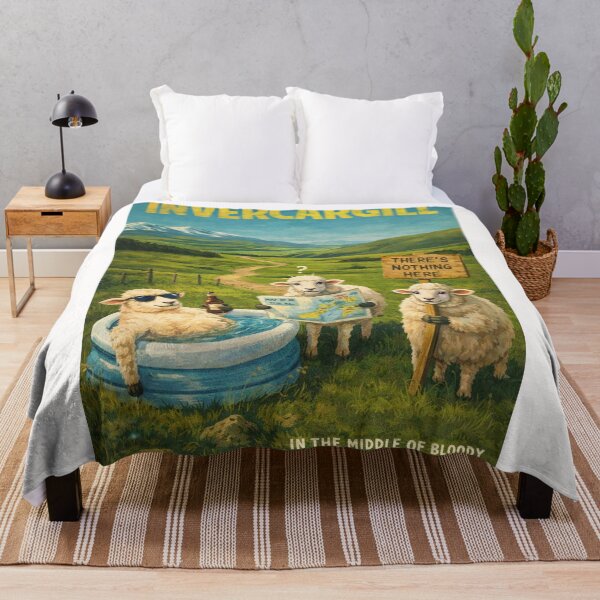 Item preview, Invercargill New Zealand Southland Plains and Southern Coast Near Bluff Harbour and Stewart Island Gateway designed and sold by Places On Earth.