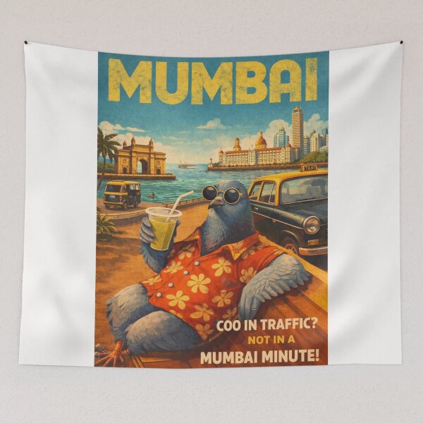 Item preview, Mumbai Maharashtra India Arabian Sea Waterfront with Gateway of India Taj Mahal Palace and Mumbai Skyline designed and sold by Places On Earth.