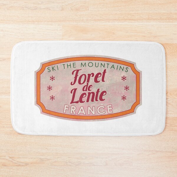 Item preview, Forêt de Lente, France, Ski, textured skiing badge designed and sold by Wanderful-roads.