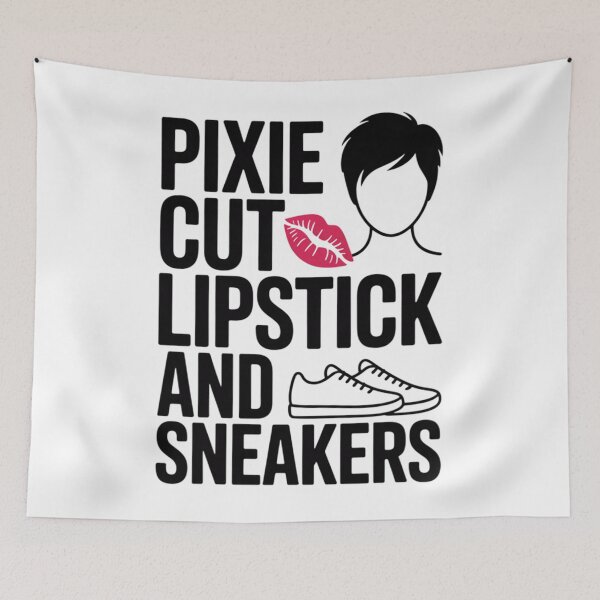 Item preview, Pixie Cut Lipstick and Sneakers Short Hair Style designed and sold by tigersLove.