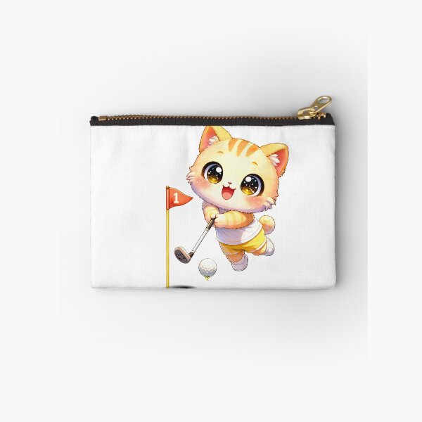 Item preview, Kawaii Kitten Playing Golf. designed and sold by Lylysun.