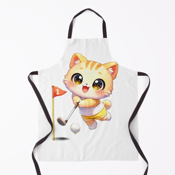 Item preview, Kawaii Kitten Playing Golf. designed and sold by Lylysun.