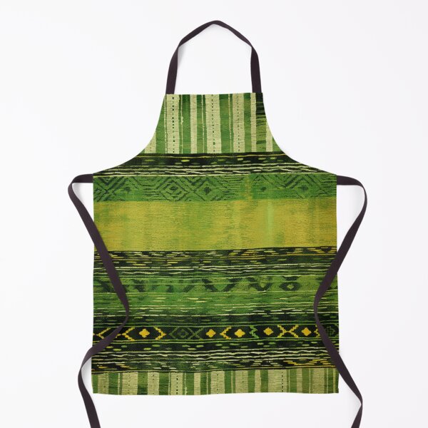 Item preview, Moroccan Carpet with Green Striped Pattern designed and sold by GrinGalore.