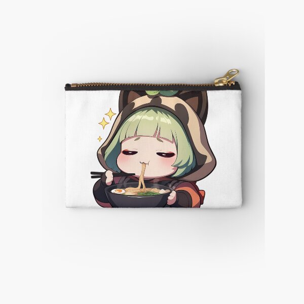 Item preview, Sayu Genshin Impact Sleepy Kawaii Ramen Chibi Noodle Slurp designed and sold by mildaclairmo.
