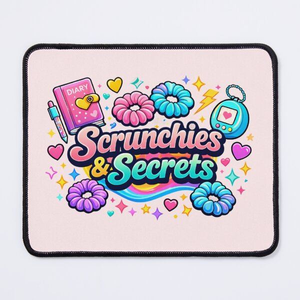 Item preview, Scrunchies & Secrets Shirt – Vintage 90s Girl Nostalgia Tee | Retro Sleepover Aesthetic designed and sold by MEMORY-LN-Tees.