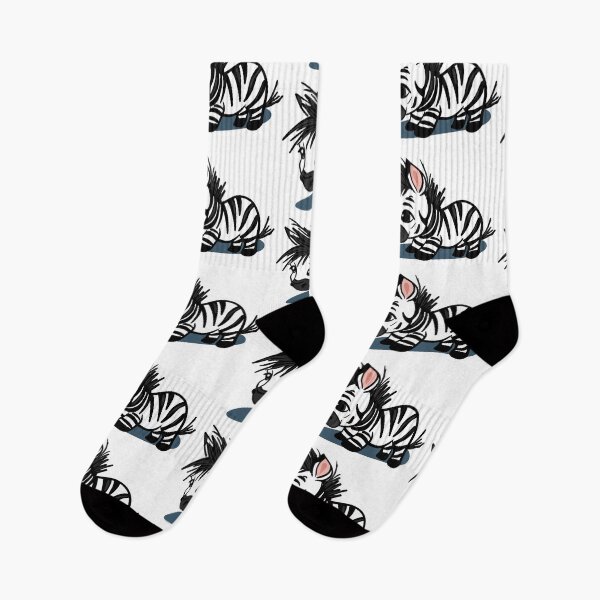 Item preview, Cute Baby Zebra Kawaii Animal Illustration designed and sold by LYAN-STORE.