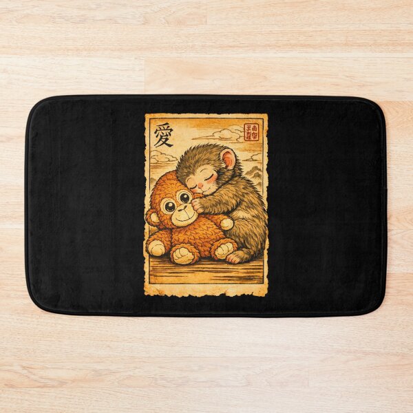 Item preview, Monkey Team Punch Meme Japanese Ukiyo-e Retro designed and sold by tigersLove.