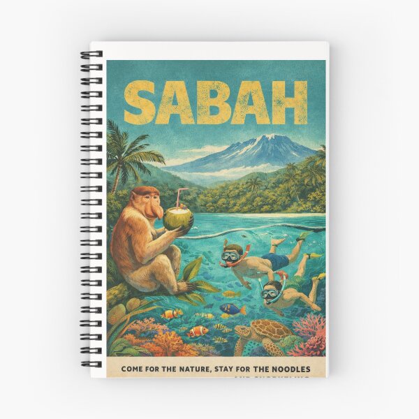 Item preview, Sabah Borneo Snorkeling Adventure with Coral Reef Sea Turtle and Tropical Island Landscape designed and sold by Places On Earth.
