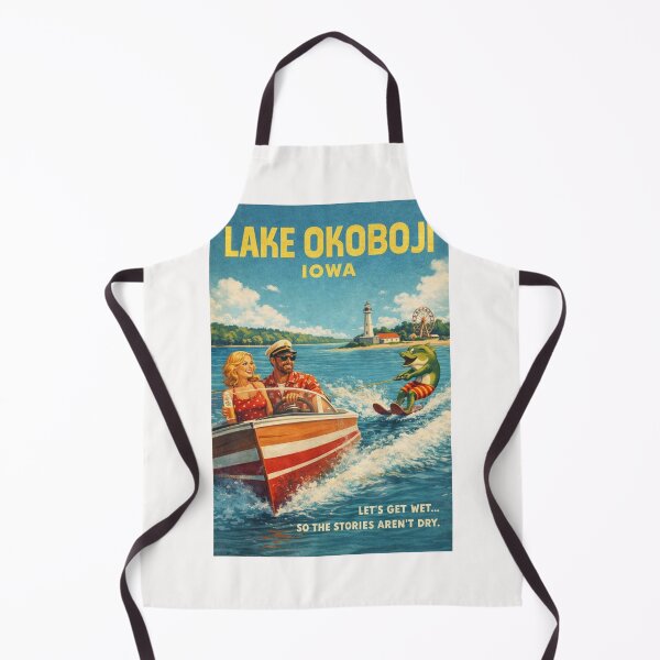 Item preview, Lake Okoboji Iowa West Okoboji Lake Lighthouse and Arnolds Park Waterfront in the Iowa Great Lakes Region designed and sold by Places On Earth.