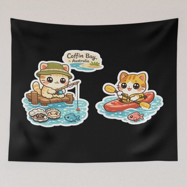 Item preview, Cute cat Coffin Bay Australia designed and sold by DamioPolArt.