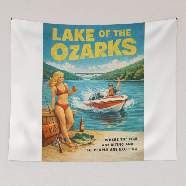 Item preview, Lake of the Ozarks Missouri Reservoir Landscape along Bagnell Dam and Osage River in the Ozark Mountains designed and sold by Places On Earth.