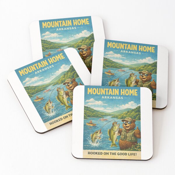 Item preview, Mountain Home Arkansas Lake Norfork and Bull Shoals Lake Fishing Landscape in the Ozark Mountains designed and sold by Places On Earth.