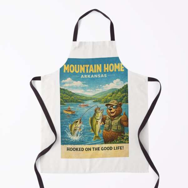 Item preview, Mountain Home Arkansas Lake Norfork and Bull Shoals Lake Fishing Landscape in the Ozark Mountains designed and sold by Places On Earth.