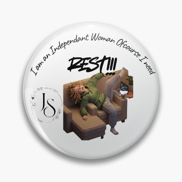 Item preview, Independent Woman Who Needs rest Honest Self-Care Art designed and sold by JayuSoul 자유Soul.