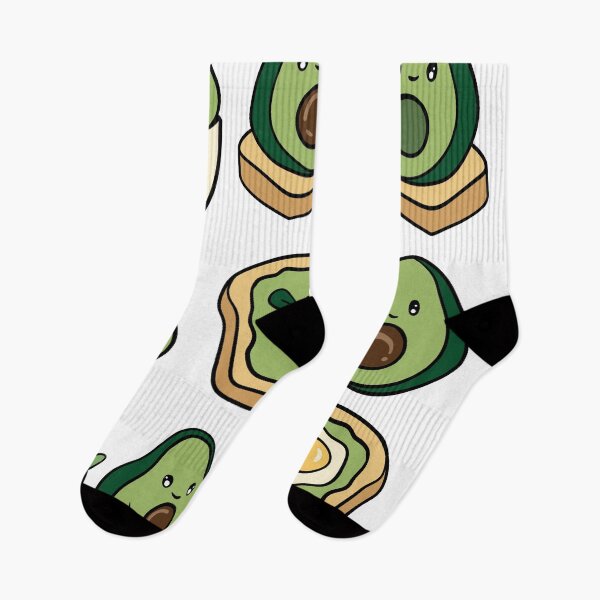 Item preview, Cute Kawaii Avocado Toast and Guacamole Sticker Pack designed and sold by LYAN-STORE.