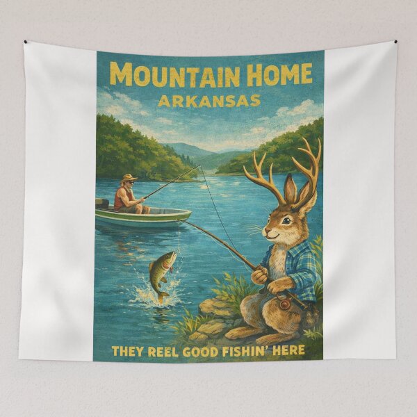 Item preview, Mountain Home Arkansas White River Valley Fishing Landscape near Lake Norfork and Bull Shoals Lake in the Arkansas Ozarks designed and sold by Places On Earth.