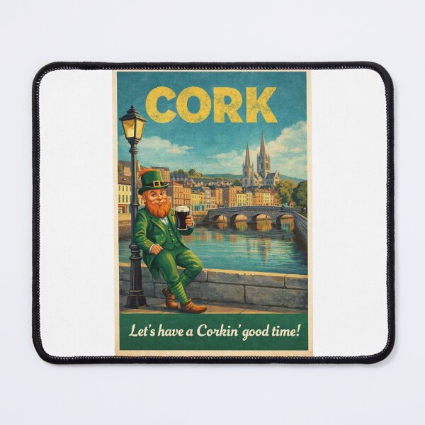 Item preview, Cork Ireland River Lee Waterfront with St Fin Barre Cathedral and Historic Cork City Centre along the River Lee designed and sold by Places On Earth.