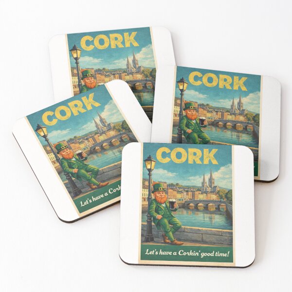 Item preview, Cork Ireland River Lee Waterfront with St Fin Barre Cathedral and Historic Cork City Centre along the River Lee designed and sold by Places On Earth.