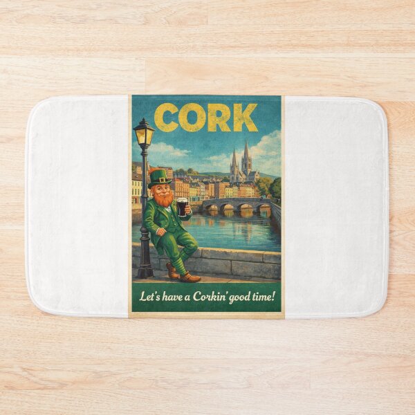 Item preview, Cork Ireland River Lee Waterfront with St Fin Barre Cathedral and Historic Cork City Centre along the River Lee designed and sold by Places On Earth.