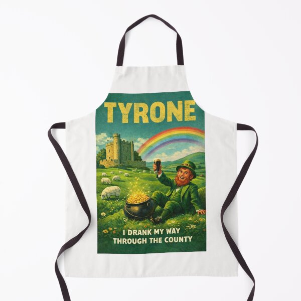 Item preview, Tyrone Northern Ireland Green Countryside with Historic Castle and Rainbow across the Hills of County Tyrone designed and sold by Places On Earth.