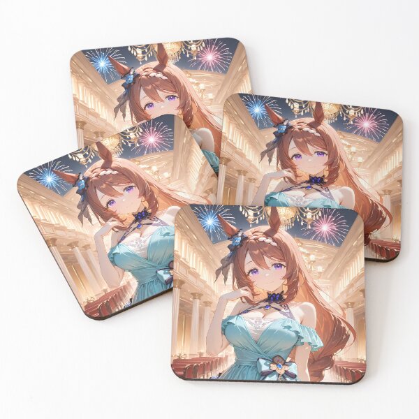 Item preview, Super Creek Uma Musume Blue Gown Grand Hall Fireworks Glow designed and sold by Tokyonomad.