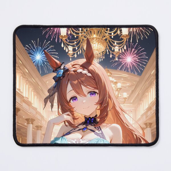 Item preview, Super Creek Uma Musume Blue Gown Grand Hall Fireworks Glow designed and sold by Tokyonomad.