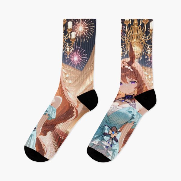 Item preview, Super Creek Uma Musume Blue Gown Grand Hall Fireworks Glow designed and sold by Tokyonomad.