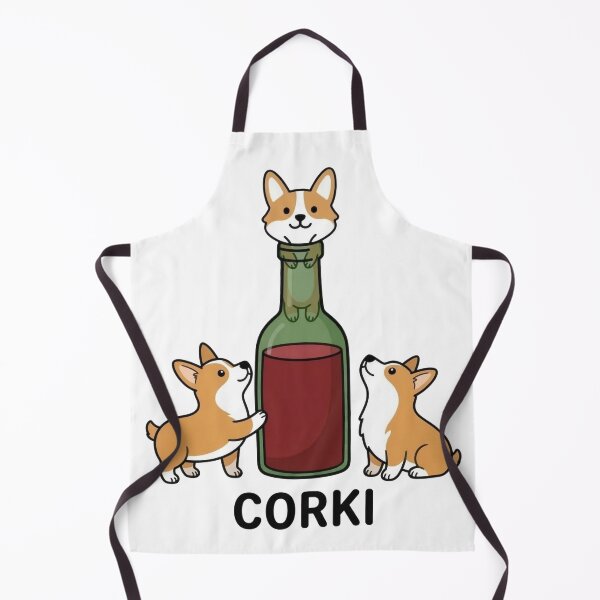 Item preview, Corkis – Funny Corgi Wine Pun | Cute Corgi Wine Bottle Cartoon designed and sold by aiqdelicia.