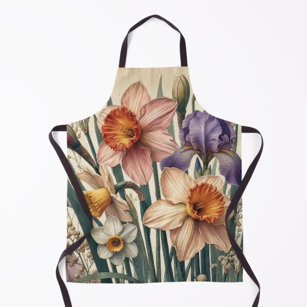 Item preview, Vintage Narcissus and Iris Botanical Illustration designed and sold by Rutvain.