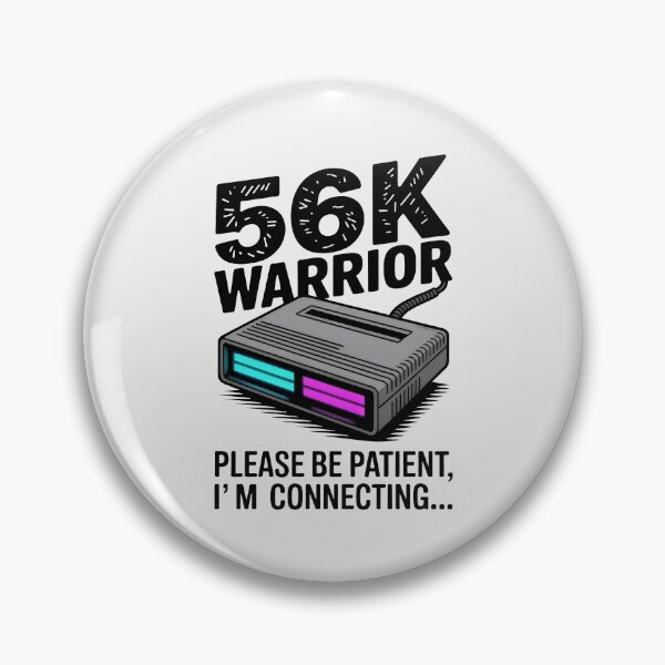 Item preview, 56K Warrior Vintage Modem Dial Up Internet designed and sold by SplashTastic.