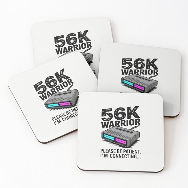Item preview, 56K Warrior Vintage Modem Dial Up Internet designed and sold by SplashTastic.