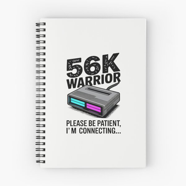 Artikelvorschau, 56K Warrior Vintage Modem Einwahl-Internet entworfen und verkauft von SplashTastic.