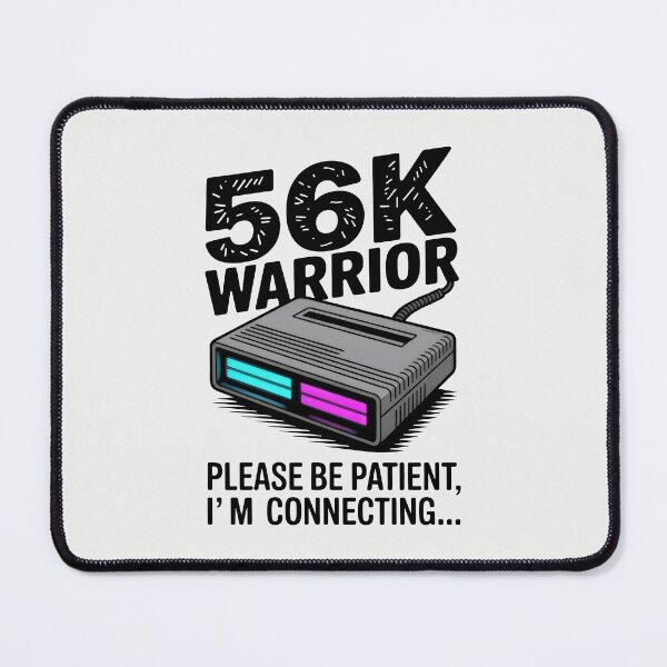 Item preview, 56K Warrior Vintage Modem Dial Up Internet designed and sold by SplashTastic.