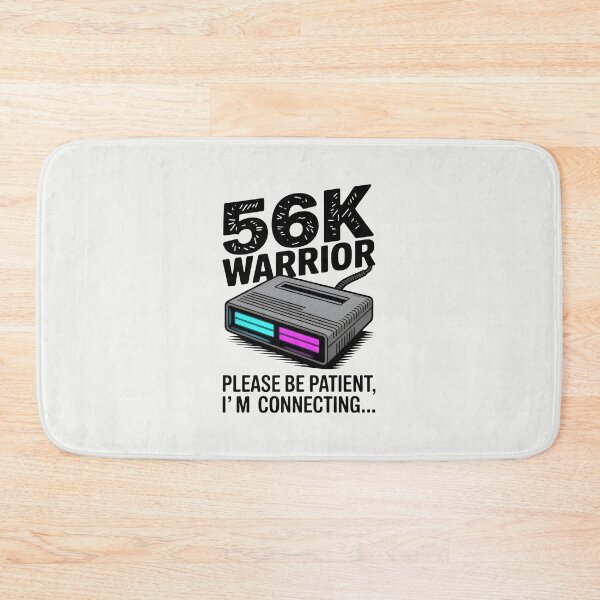 Item preview, 56K Warrior Vintage Modem Dial Up Internet designed and sold by SplashTastic.