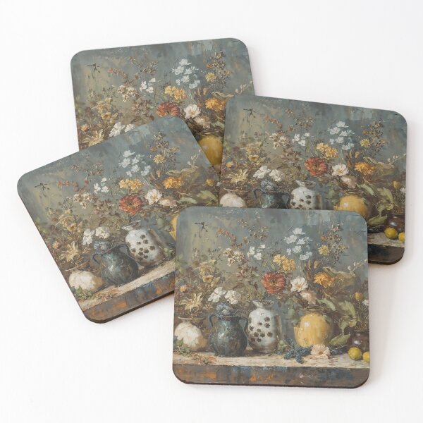 Item preview, Rustic Wildflowers in Vintage Pottery Oil Painting designed and sold by Sergey Sedunov.