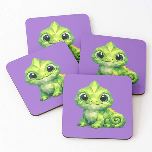 Item preview, Cute Low Poly Geometric Chameleon Illustration designed and sold by AndreBarnard.