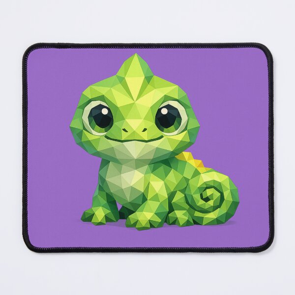 Item preview, Cute Low Poly Geometric Chameleon Illustration designed and sold by AndreBarnard.
