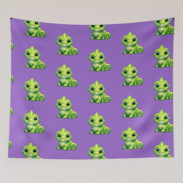Item preview, Cute Low Poly Geometric Chameleon Illustration designed and sold by AndreBarnard.