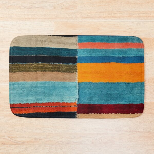 Item preview, Moroccan Handmade Colorful Stitched Carpet Pattern designed and sold by GrinGalore.