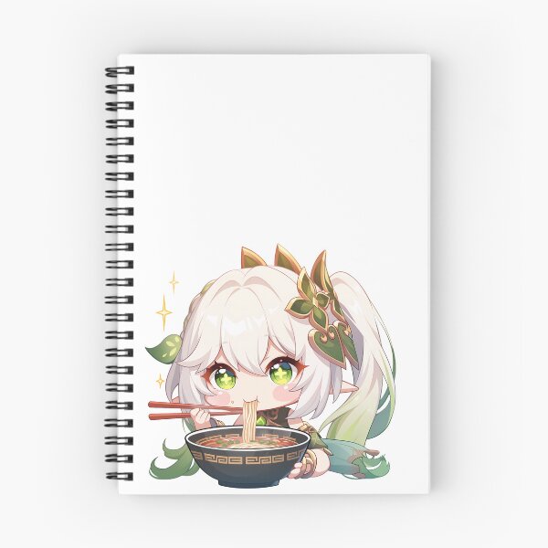 Item preview, Nahida Genshin Impact Chibi Green Glow Ramen Time designed and sold by mildaclairmo.